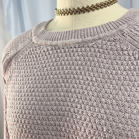 Old Navy crew neck lavender knit pullover sweater size large - Picture 3 of 8